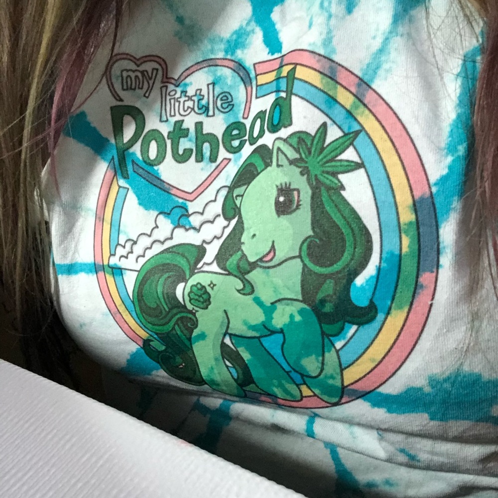 Blue tie dye tshirt